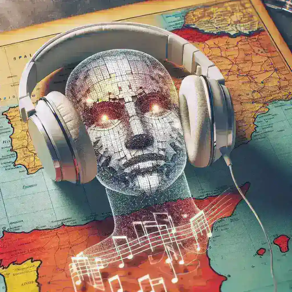 "Imagen de la interfaz de Spotify España mostrando la nueva función de mezcla personalizada con inteligencia artificial, resaltando opciones de personalización musical y recomendaciones adaptadas al usuario."